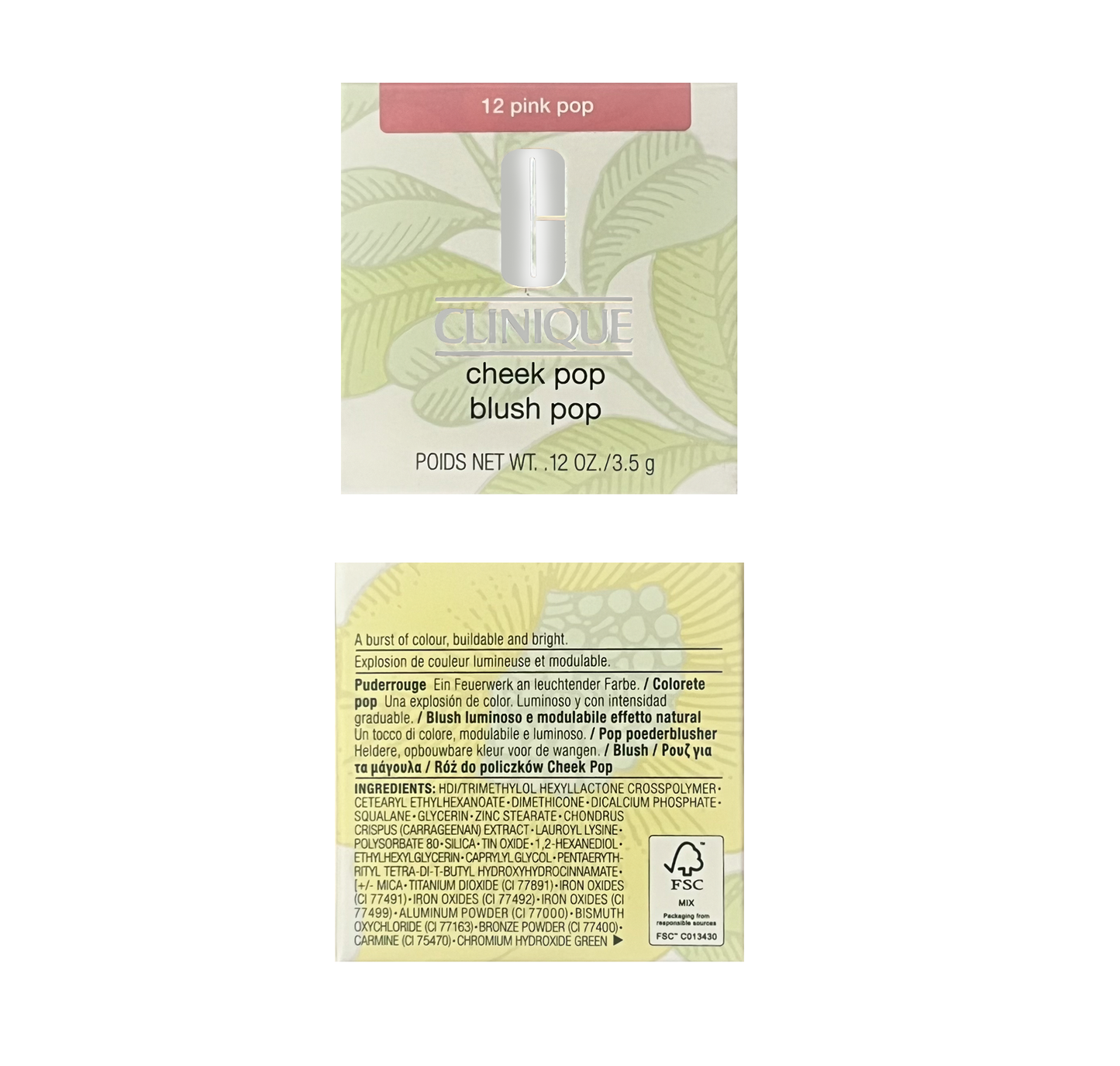 Clinique Cheek Pop - 12 Pink Pop - Sold In 3 Pieces