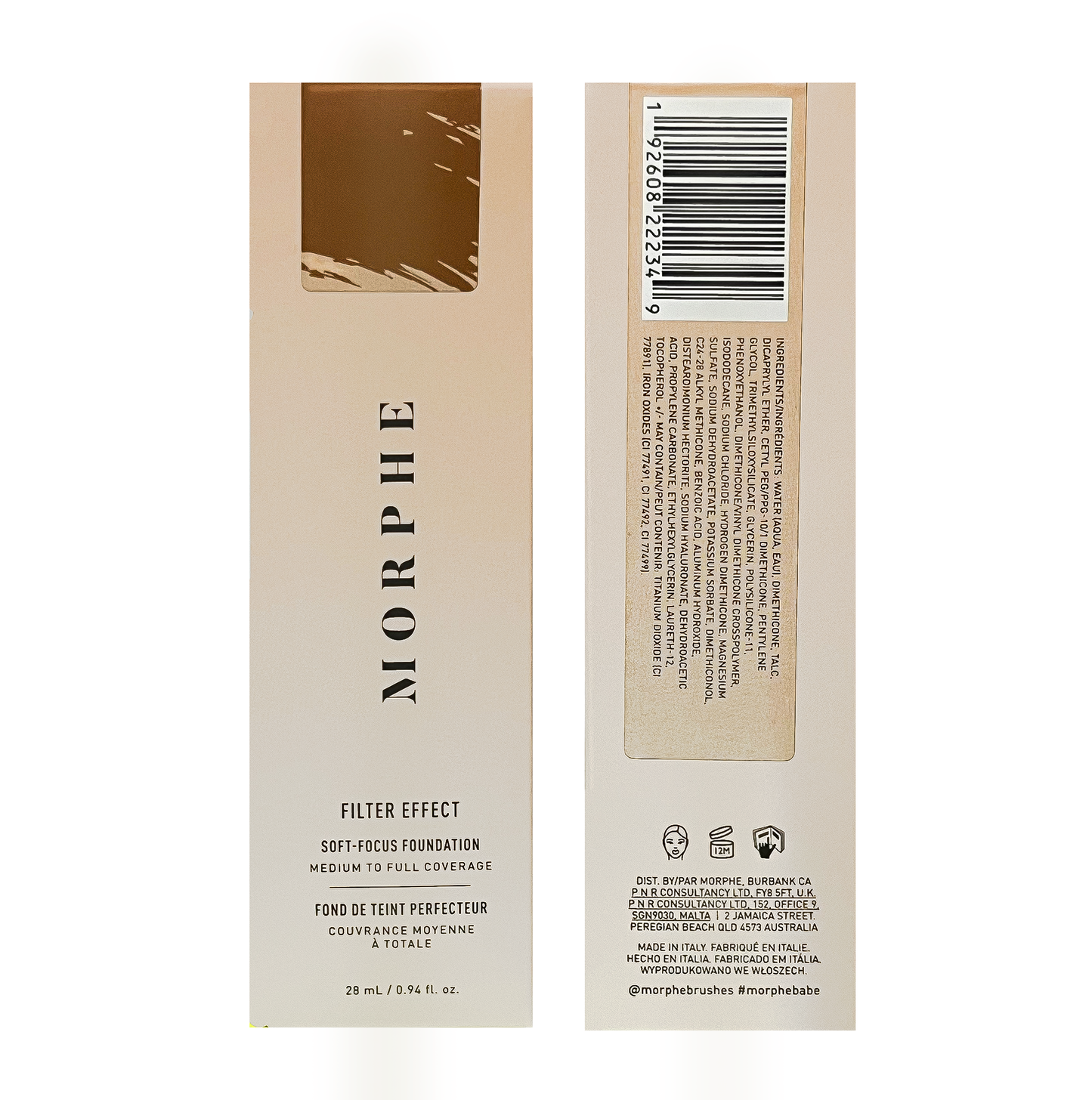 Morphe Filter Effect Soft Focus Foundation - Rich 25 - 28ml - Sold Individually