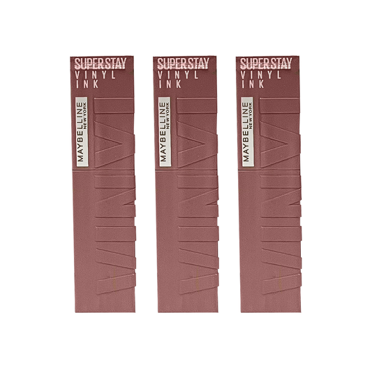 Maybelline SuperStay Vinyl Ink Long Lasting Liquid Lipstick - 33 Cheeky- Pack Of 3