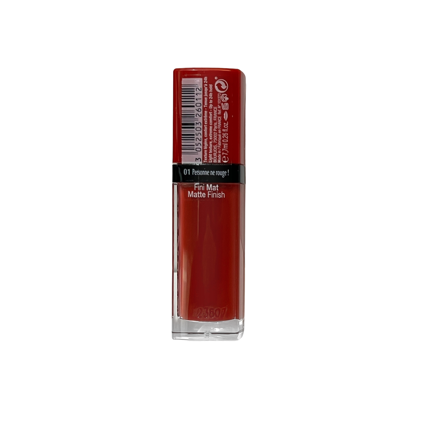 Bourjois Matte Finish 01 Personne ne rouge Liquid Lipstick - Pack Of 3