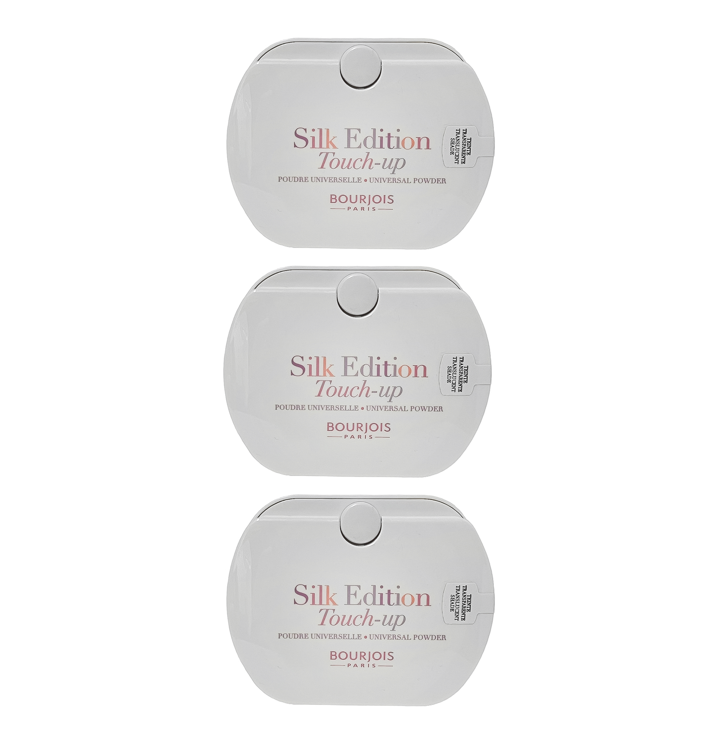 Bourjois Powder Silk Edition Touch up Universal Powder - Translucent Shade - Pack Of 3