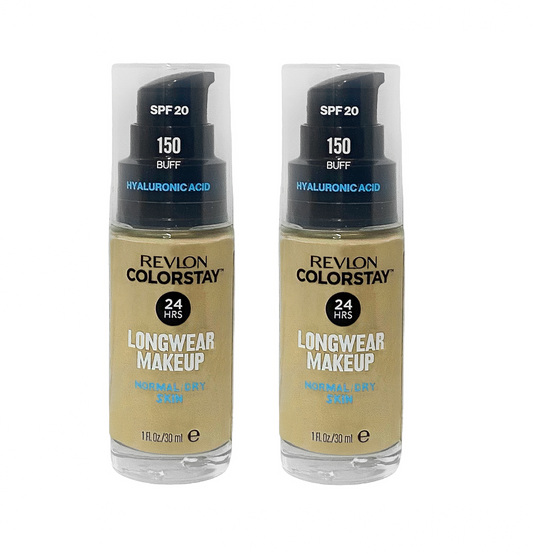 Revlon ColorStay 24H Foundation w/ Hyaluronic Acid - 150 Buff - 2 Pack