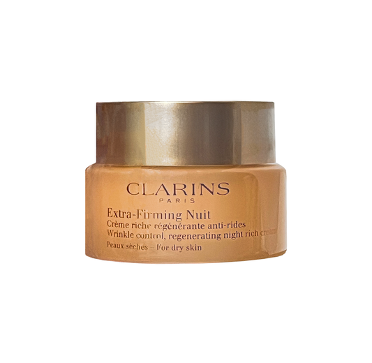 Clarins Extra-Firming Night Cream, Wrinkle Control, Dry Skin 50ml Jar - Sold Individually