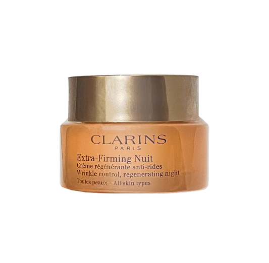 Clarins Extra Firming Night Cream, Wrinkle Control - All Skin Types - 50ml Jar - Sold Individually