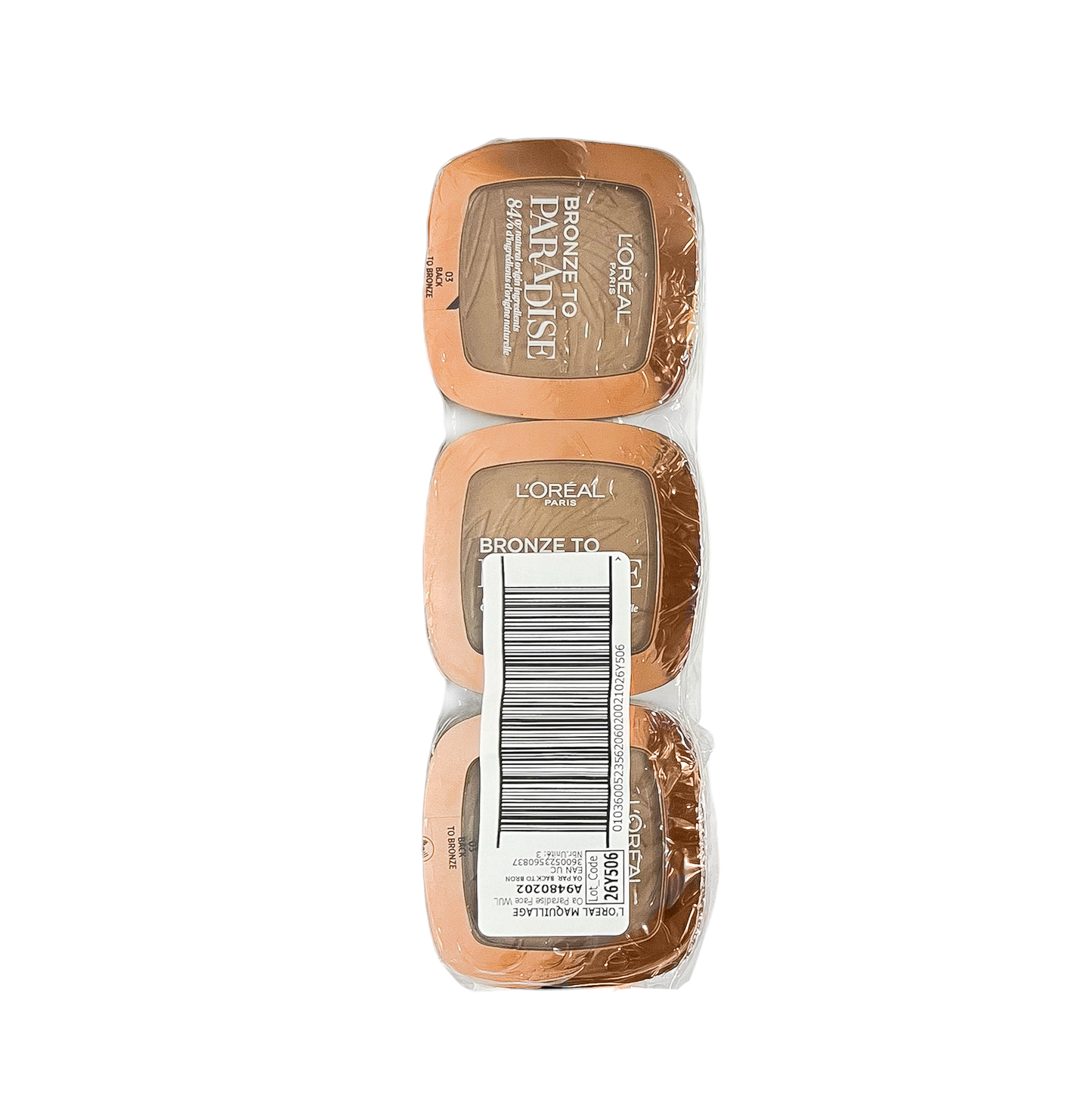 L'Oreal Paris Bronze To Paradise 03 Back To Bronze - Pack Of 3