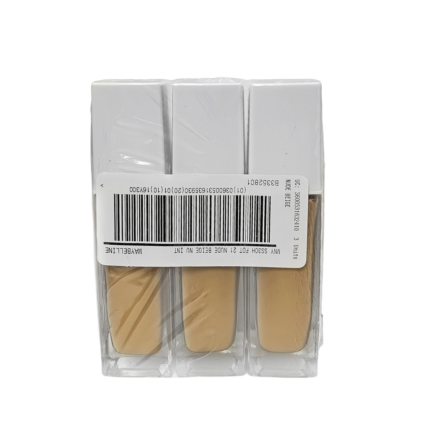 Maybelline Super Stay 30H Active Wear Foundation - 21 Nude Beige - Pack Of 3