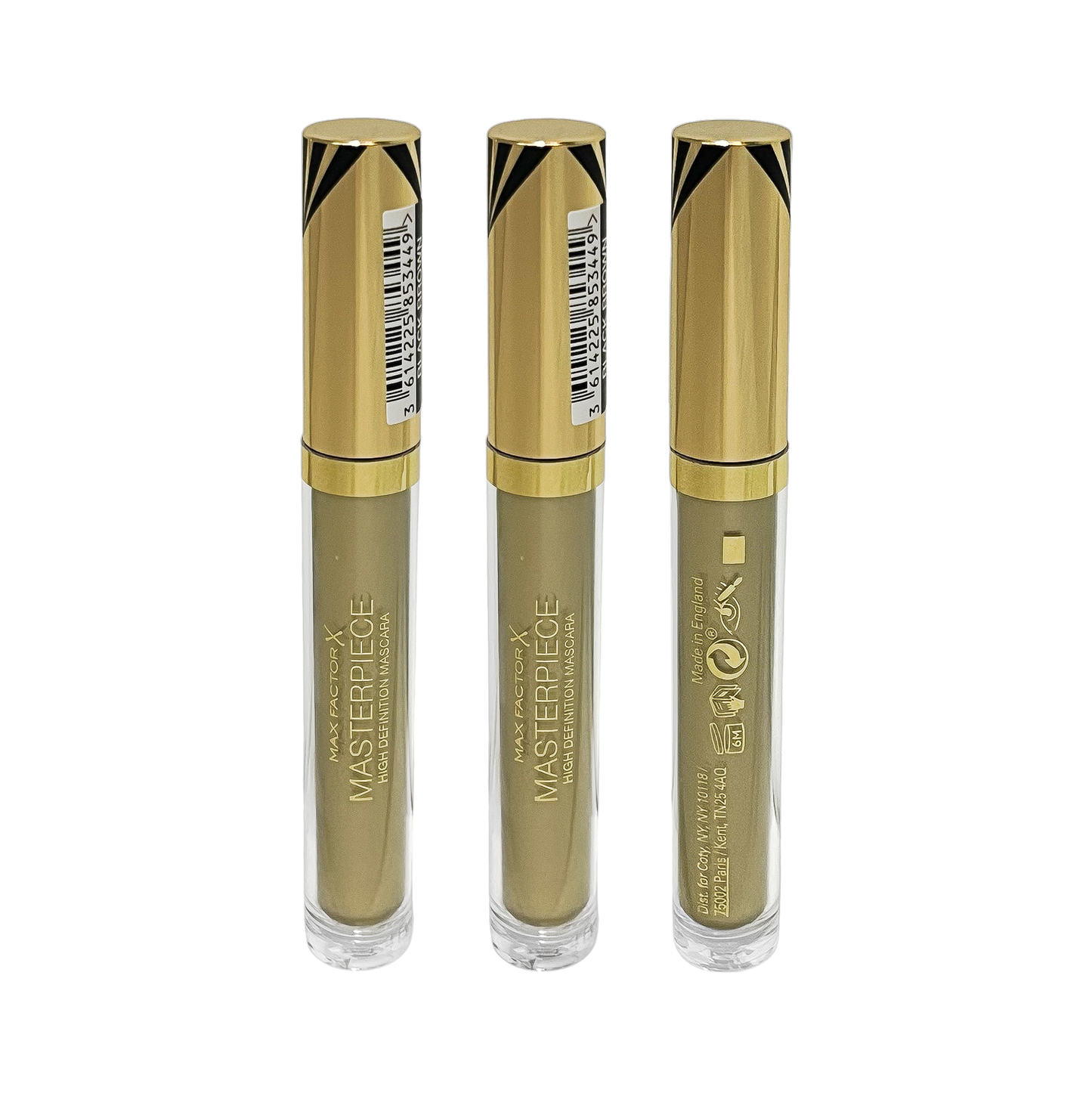 Max Factor Masterpiece High Definiton Mascara - Black Brown - Pack Of 3