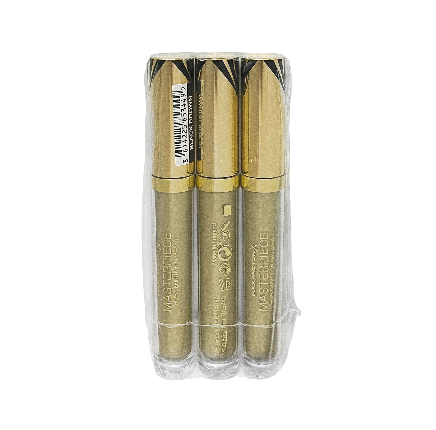 Max Factor Masterpiece High Definiton Mascara - Black Brown - Pack Of 3