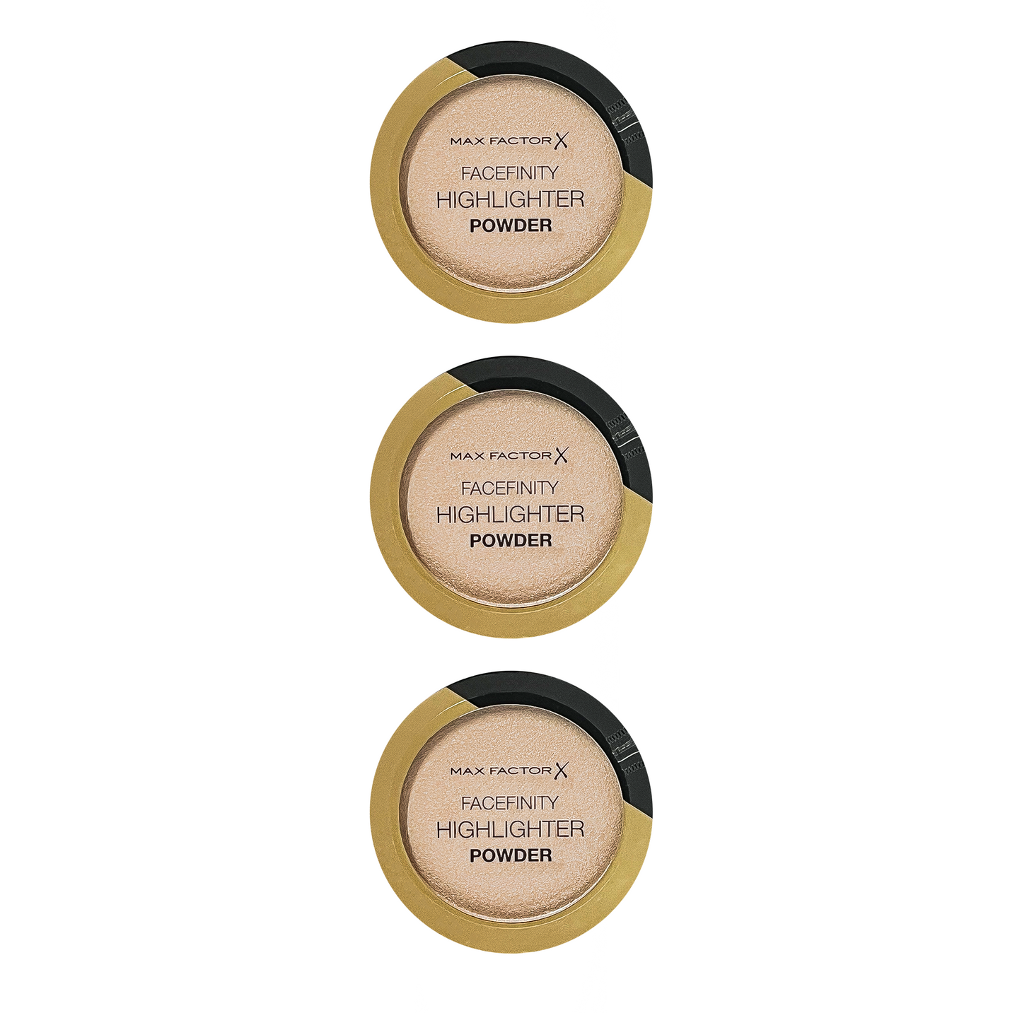 Max Facror Highlighter Facefinity Powder - 001 Nude Beam - Pack Of 3