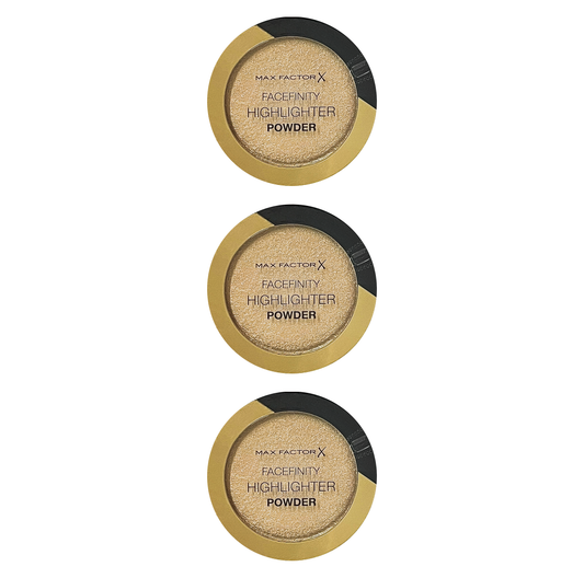 Max Factor Facefinity Highlighter Powder - 002 Golden Hour - Pack Of 3