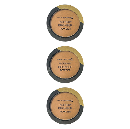 Max Factor Bronzing Powder Facefinity Bronzer - 01 Light bronze - Pack Of 3