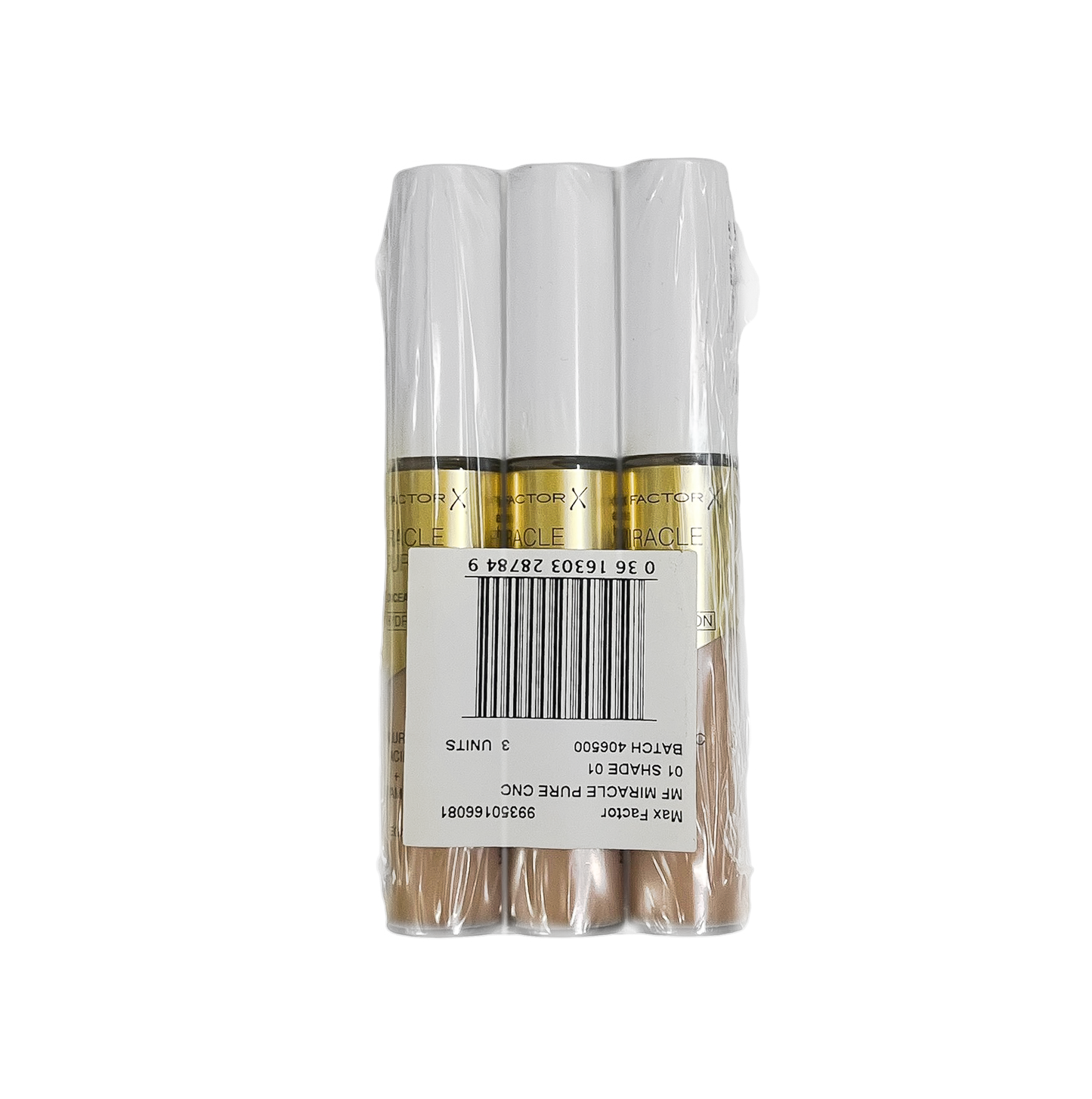 Max Factor Miracle Pure Concealer - Shade 01 - Pack Of 3