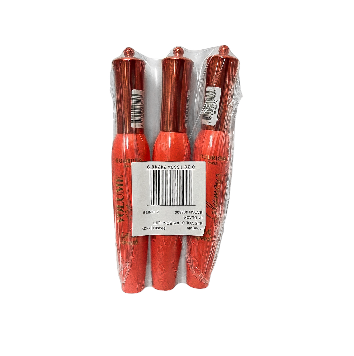 Bourjois Volume Lift & Stretch Mascara 01 Black - Pack Of 3