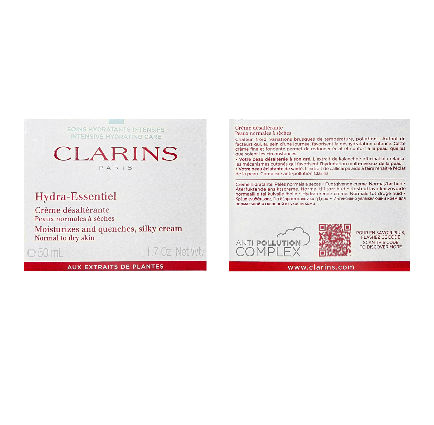 Clarins Hydra-Essentiel Silky Moisturisers - Normal To Dry Skin - 50ml - Sold Individually