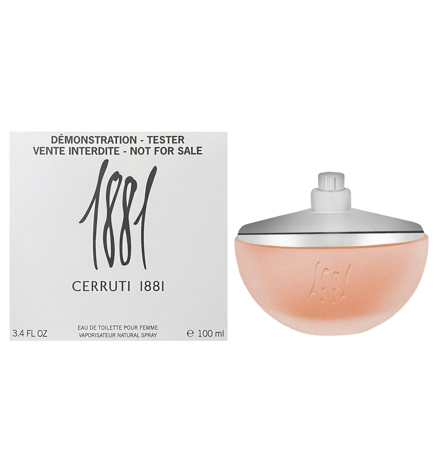 Cerruti 1881 Eau De Toilette - 100ml - Tester - Sold Individually