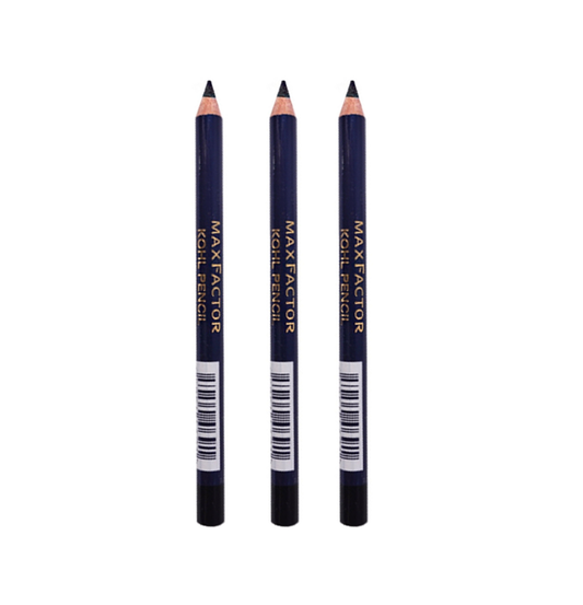 Max Factor Eyeliner Kohl Pencil - 020 Black - 3 Pack
