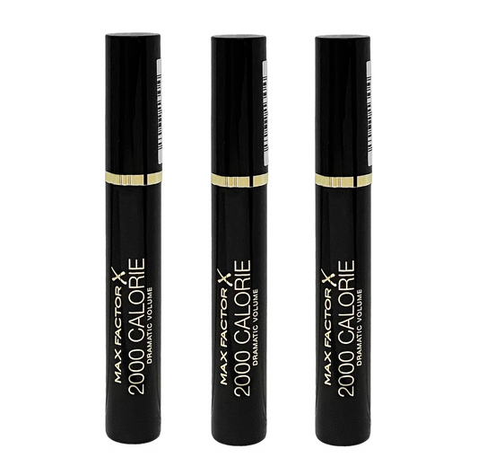 Max Factor Mascara 2000 Calorie Dramatic Volume - Black 9.0ml - 3 Pack