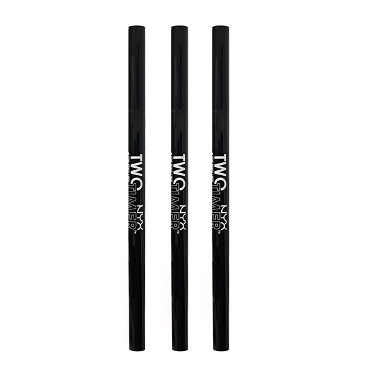 NYX Two Timer Dual Ended Kohl Pencil & Felt Tip Liner - 3 Pack