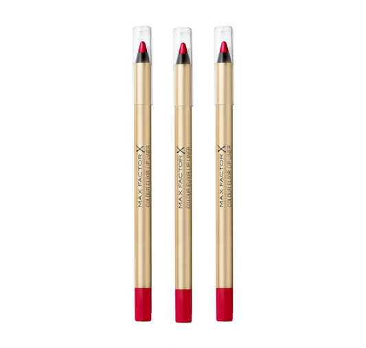 Max Factor Lip Liner Colour Elixir - 12 Red Blush - 3 Pack