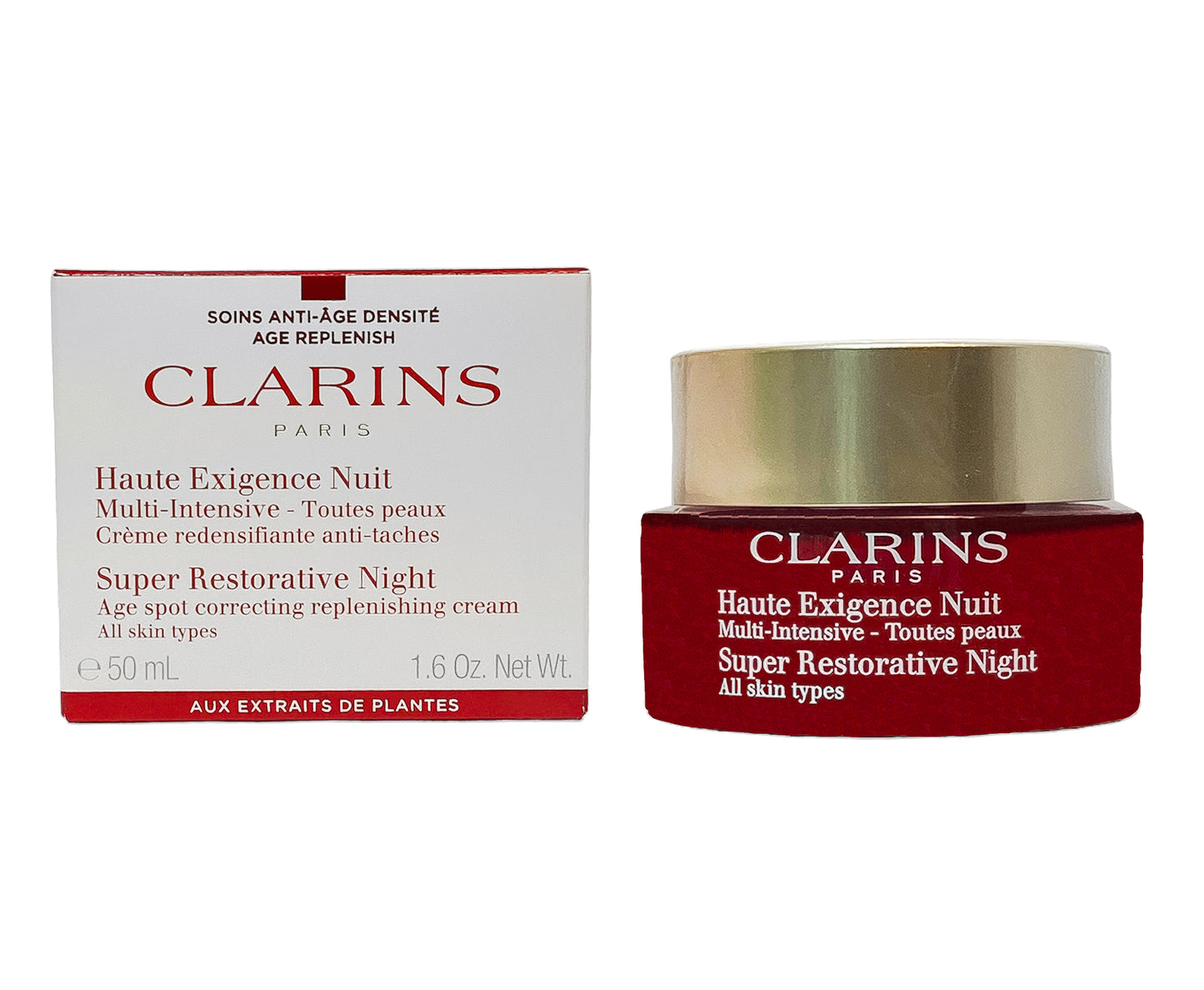 Clarins Super Restorative Night Cream, All Skin Typs - 50ml - Sold Individually