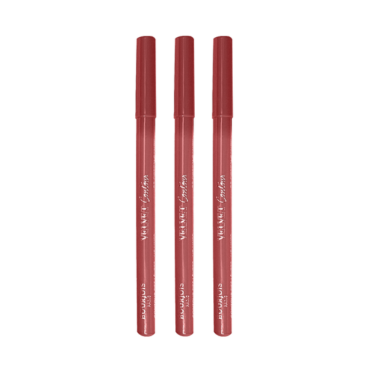 Bourjois Velvet Contour Lip Liner 02 Cotton Candy - Pack Of 3