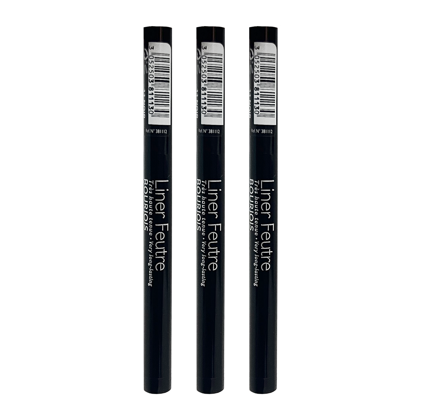 Bourjois Eyeliner Felt Tip - 11 Noir Black - Pack Of 3