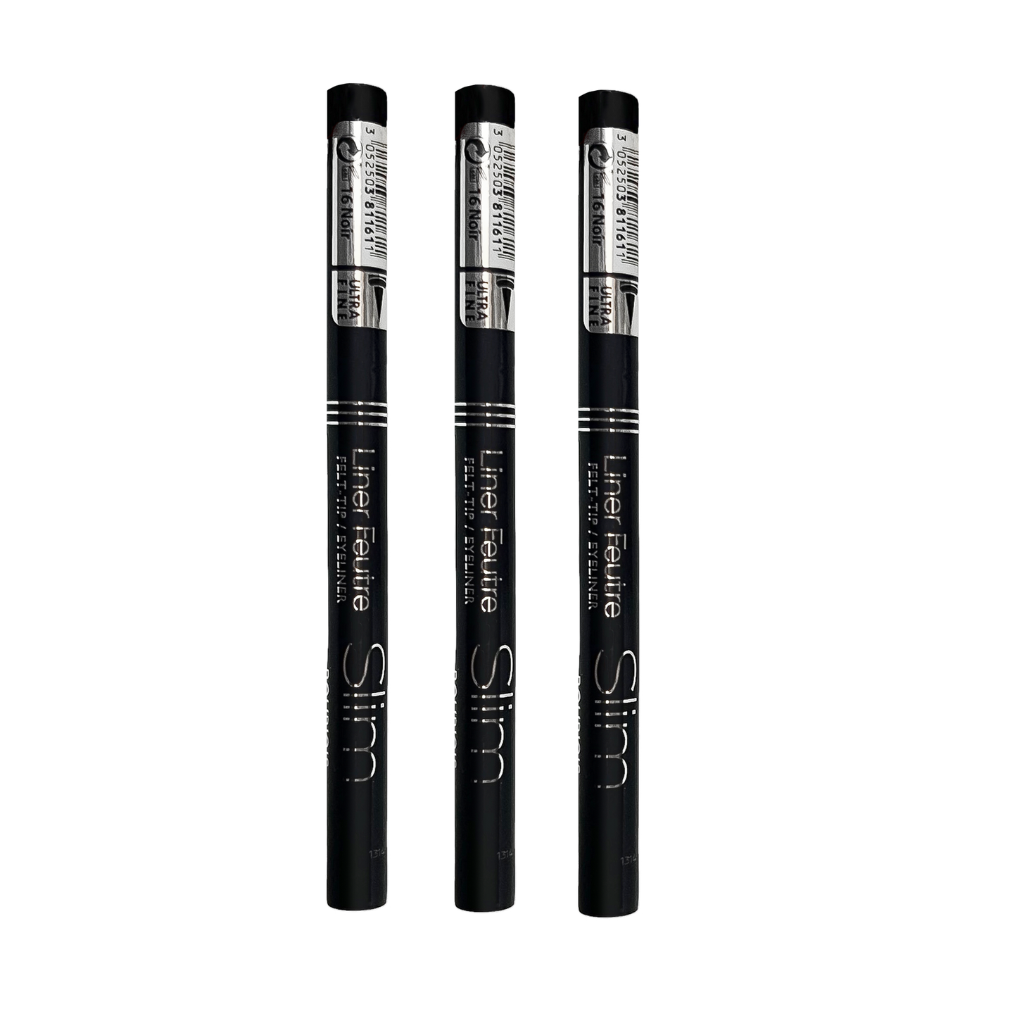 Bourjois Eyeliner Felt Tip Slim - 16 Black - Pack Of 3