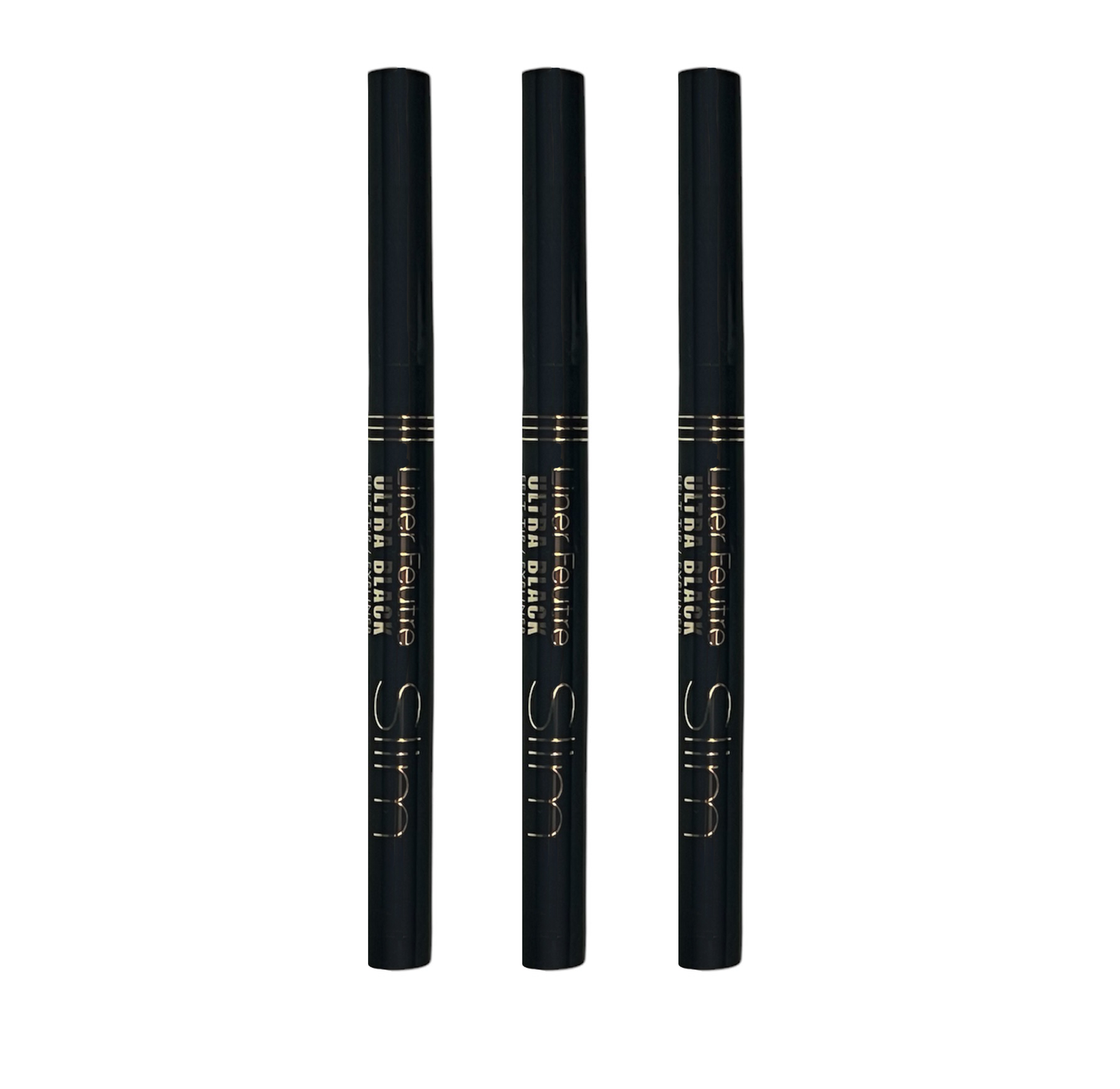 Bourjois Eyeliner Felt Tip Slim Ultra Fine  - 17 Ultra Black - Pack Of 3