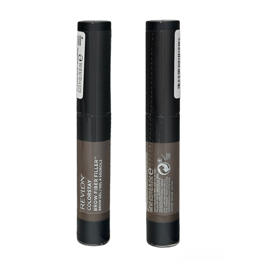 Revlon Colorstay Brow Fiber Filler - 303 Medium Brown - 6.8ml - Sealed - 2 Pack