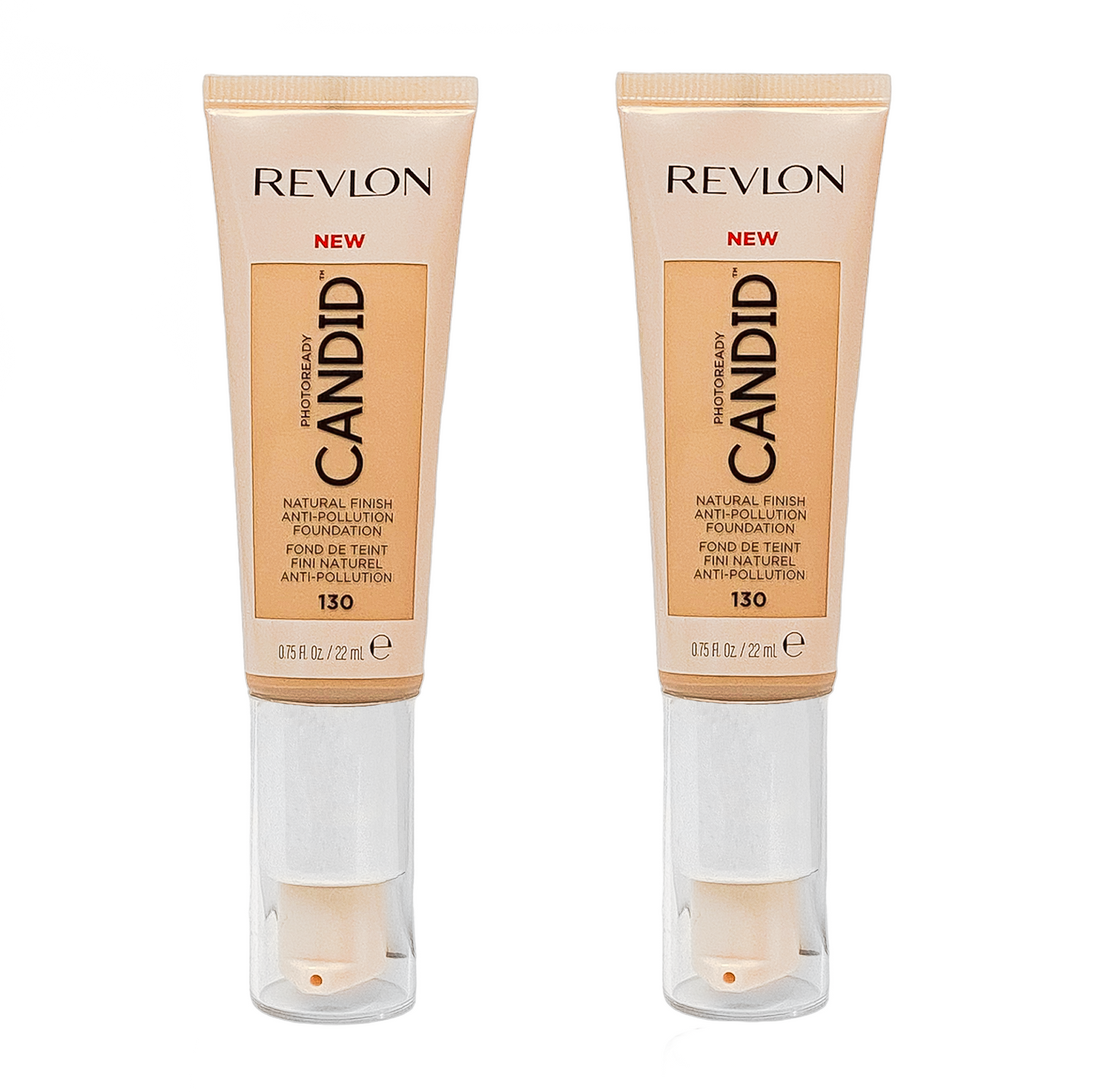 Revlon Foundation Photoready Candid 22ml Tube - 130 Ivory - 2 Pack