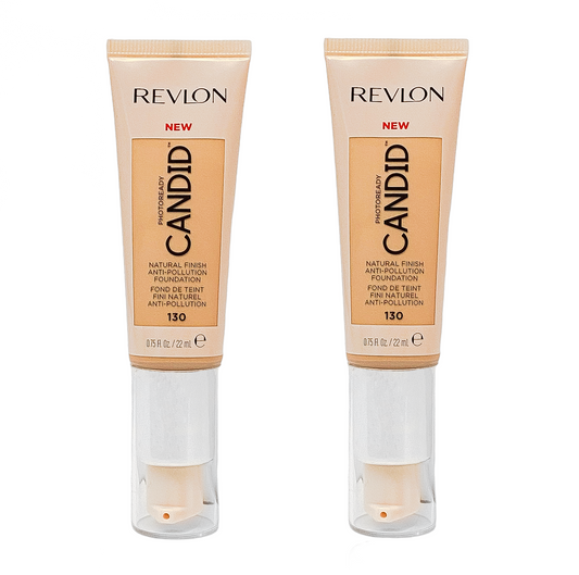 Revlon Foundation Photoready Candid 22ml Tube - 130 Ivory - 2 Pack