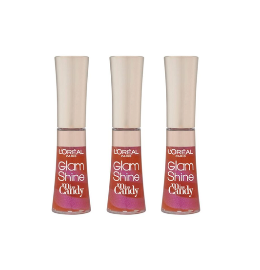 L'Oreal Lip Gloss Glam Shine - 703 Tart Lollipop - 3 Pack