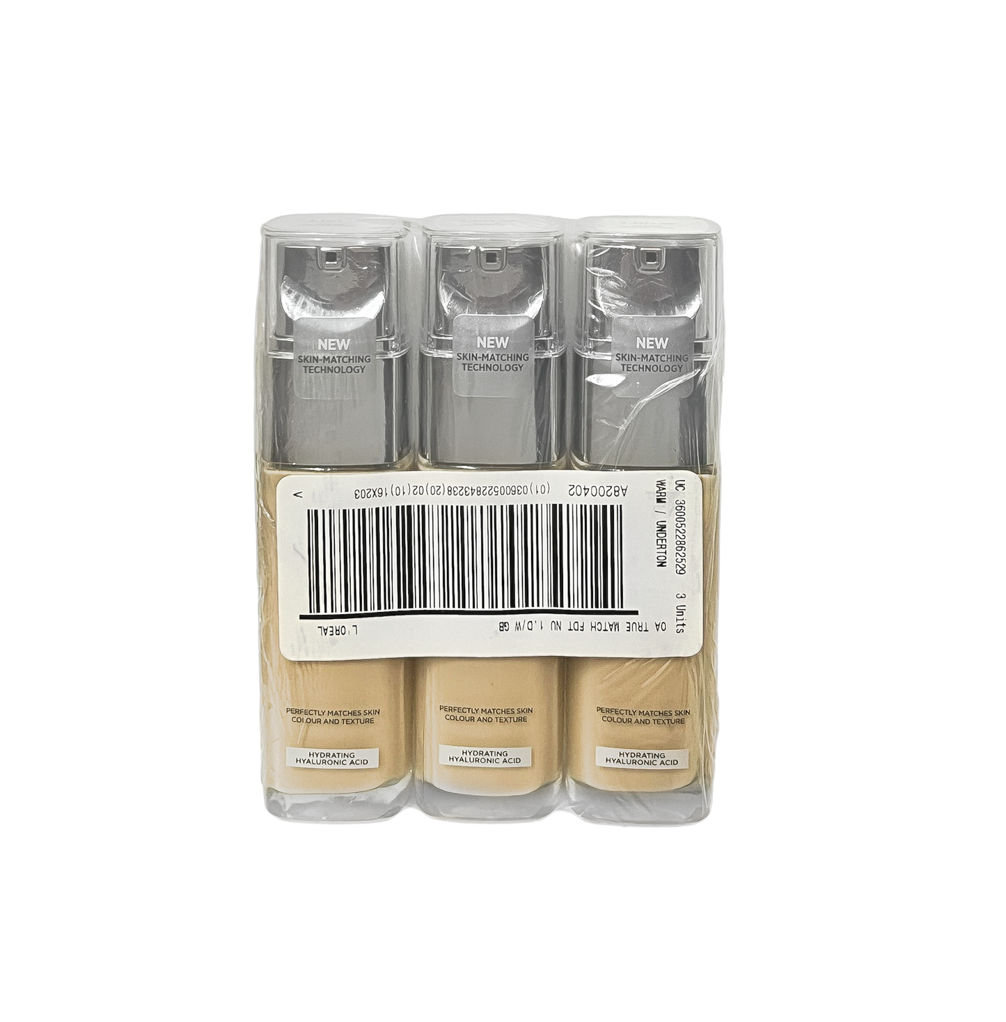 L'Oréal True Match Liquid Foundation 1.D/1.W - Pack Of 3