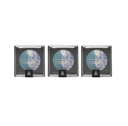 Maybelline Eyeshadow Duo Eyestudio - 42 Blue Earth - 3 Pack