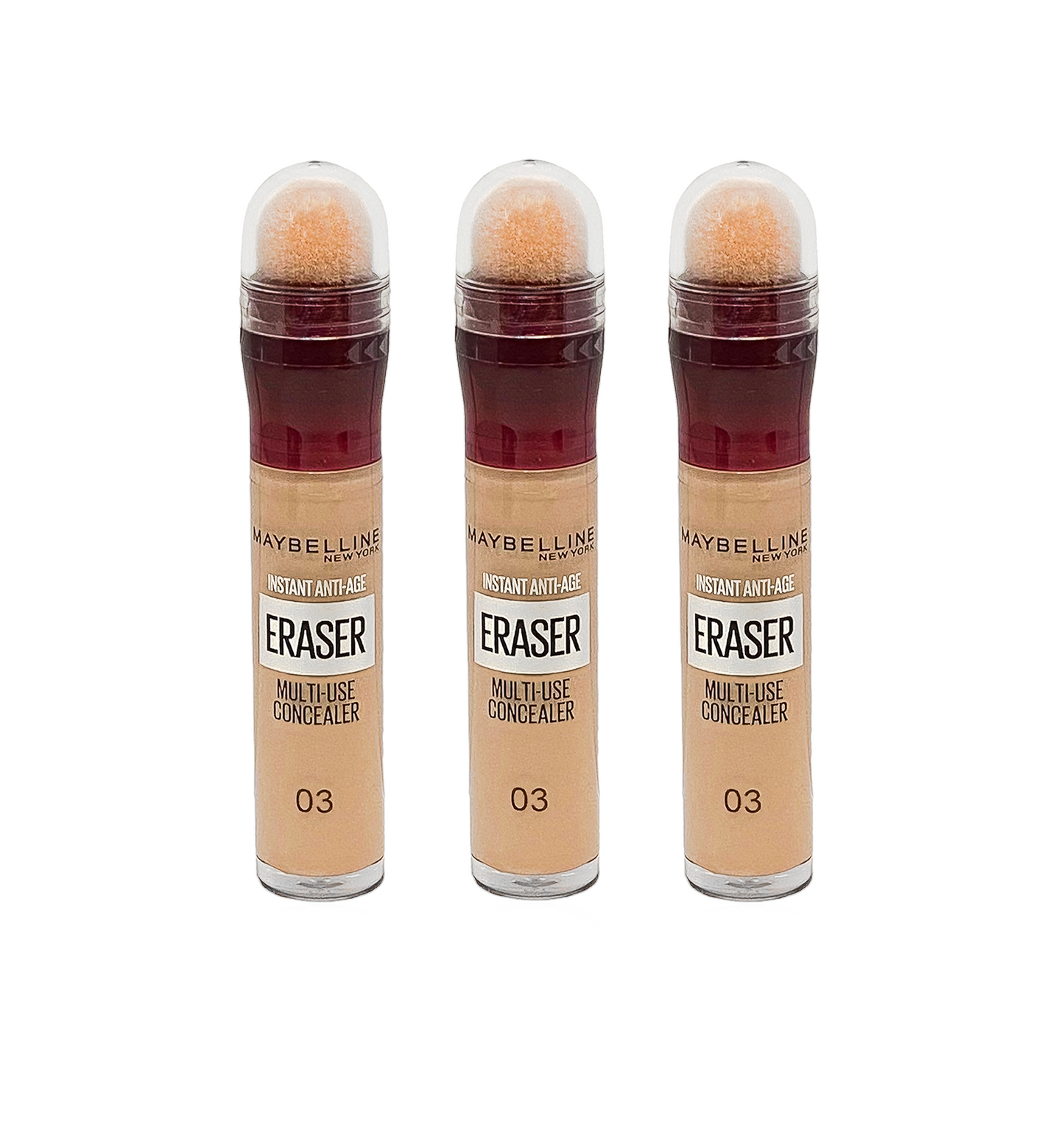 Maybelline Eraser Concealer -  03 Fair - 6.8 ml - 3 Pack