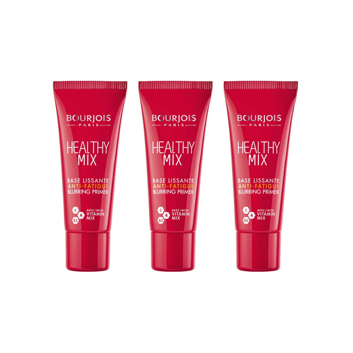 Bourjois Healty Mix Anti-Fatigue Primer 20ml Tube - Universal Shade - 3 Pack