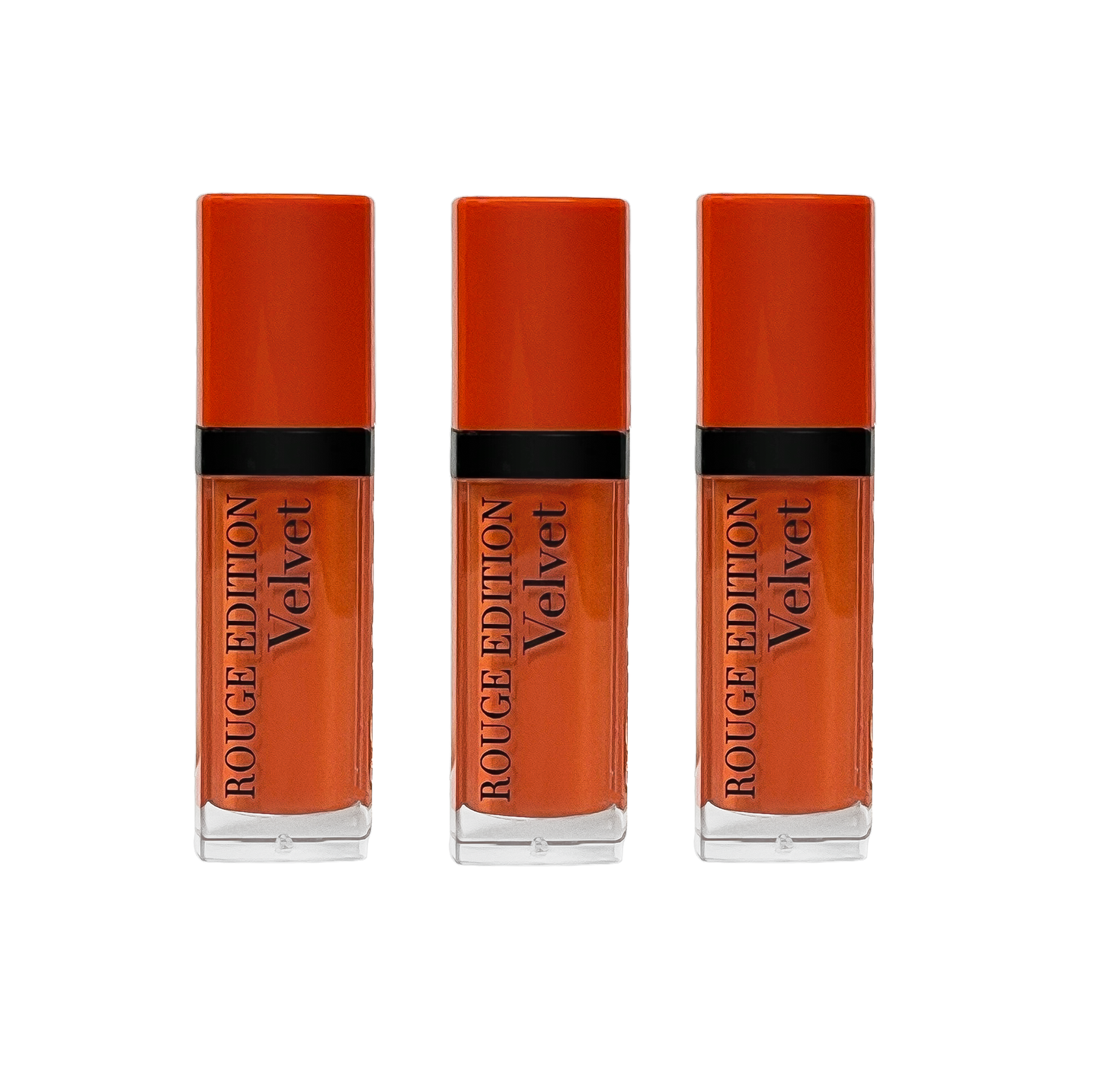 Bourjois Rouge Edition Velvet Liquid Lipstick - 30 Oranginal - Pack Of 3