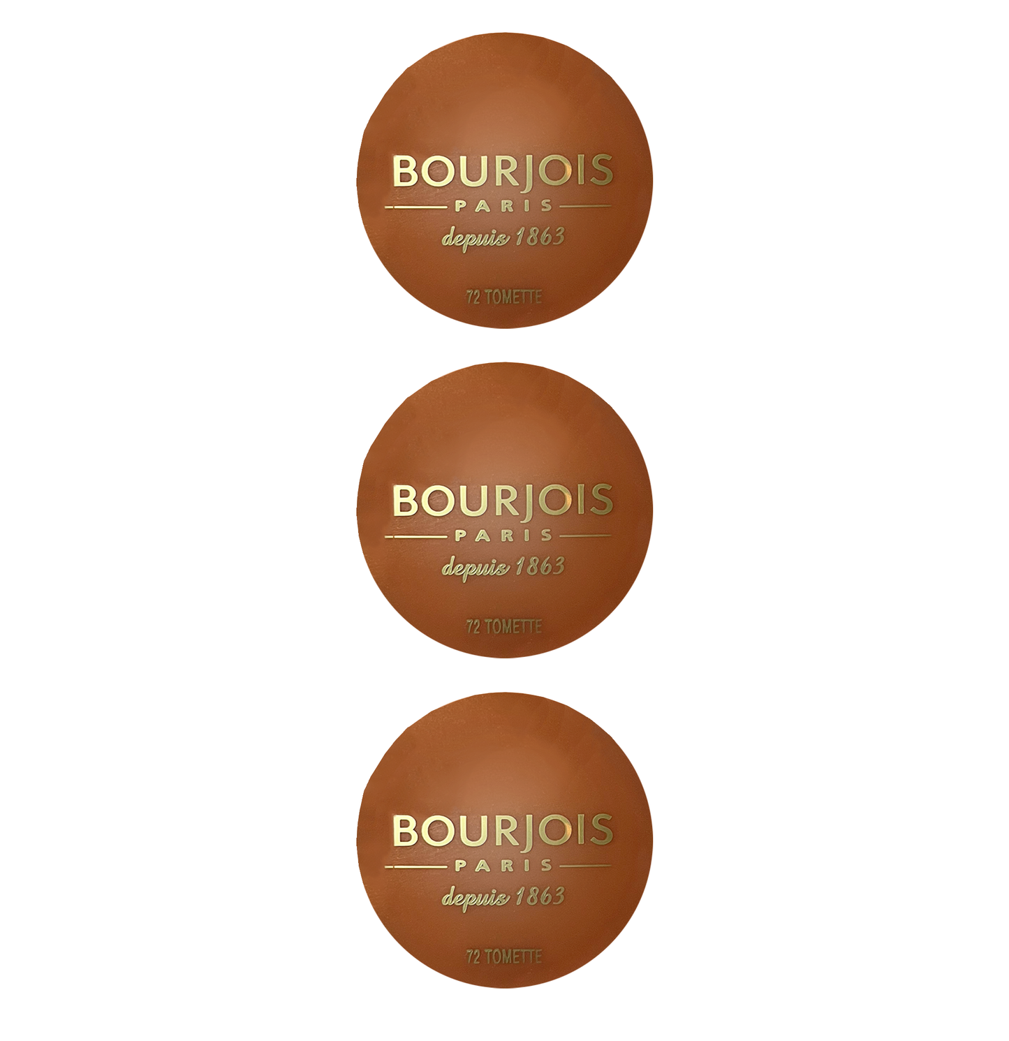 Bourjois Blush Little Round Pot - 72 Terracotta - Sold In Pack Of 3