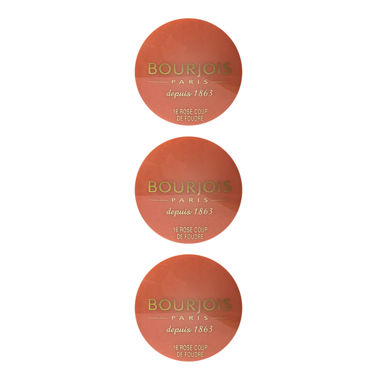 Bourjois Blush Little Round Pot - 16 Rose Coup de Foudre - Sold In Pack Of 3