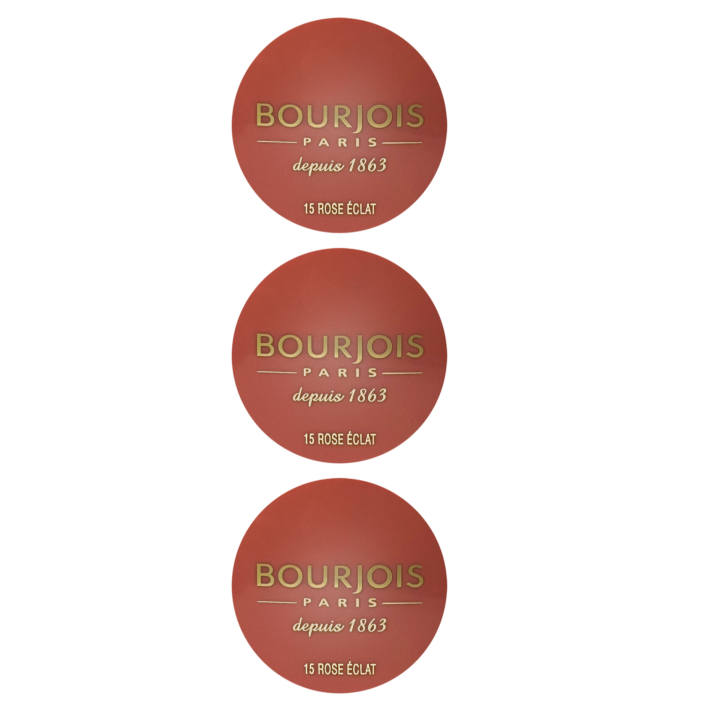 Bourjois Blush Little Round Pot - 15 Rose Eclat - Sold In Pack Of 3