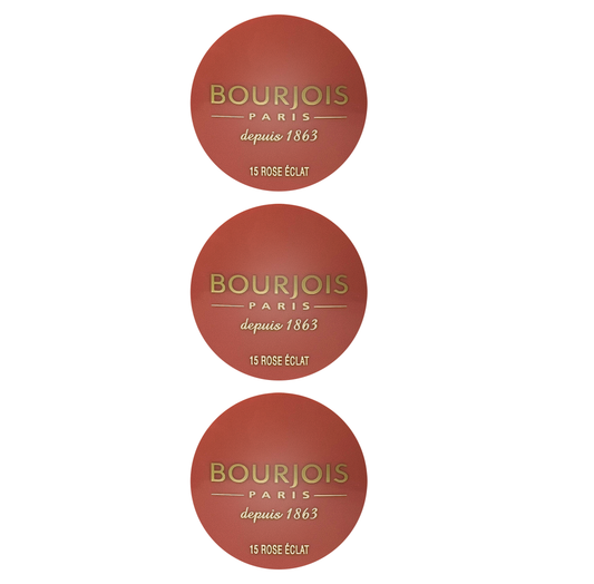 Bourjois Blush Little Round Pot - 15 Rose Eclat - Sold In Pack Of 3