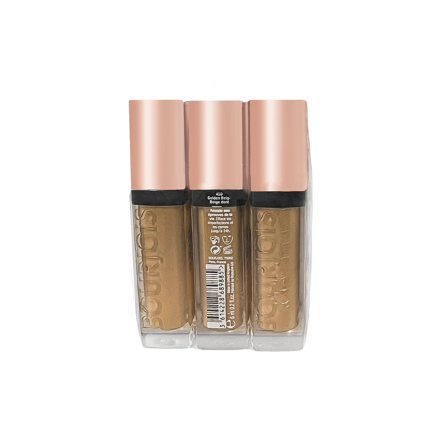 Bourjois Concealer Always Fabulous 24h - 450 Golden Beige - Pack Of 3