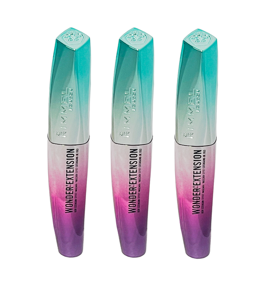 Rimmel Mascara Wonder'Extension - 001 Very Black - 3 Pack