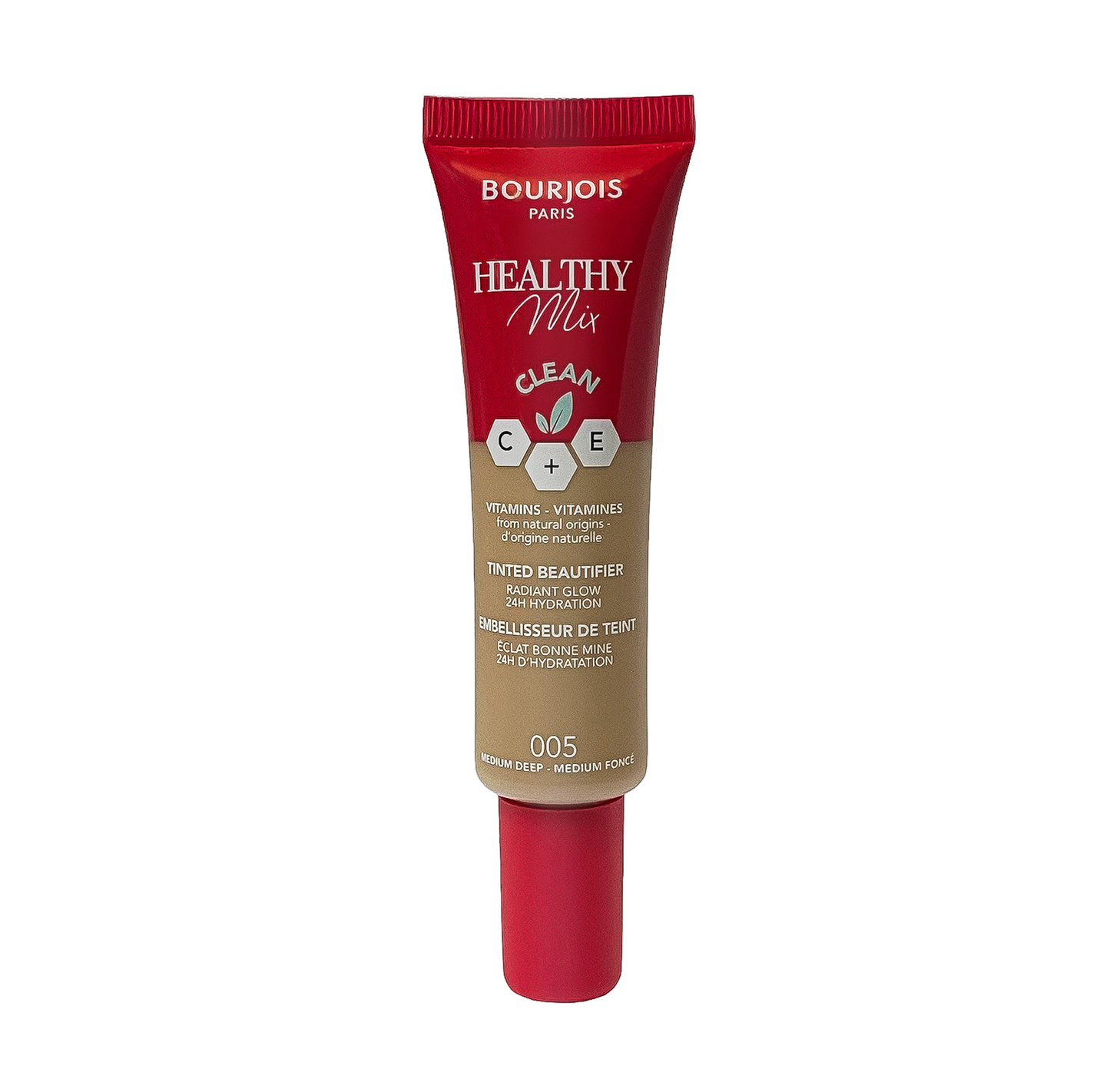 Bourjois Foundation Healthy Mix Tinted Beautyfier Tube - 30ml - 005 Medium Deep - Sold In 3 Pack