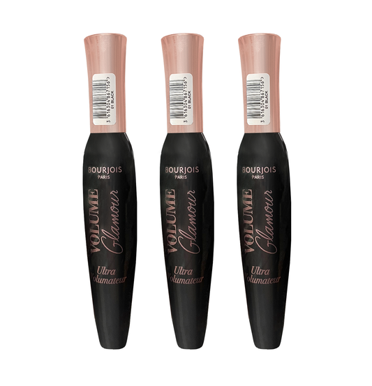 Bourjois Mascara Volume Glamour Ultra Volumateur - 01 Black - Pack Of 3