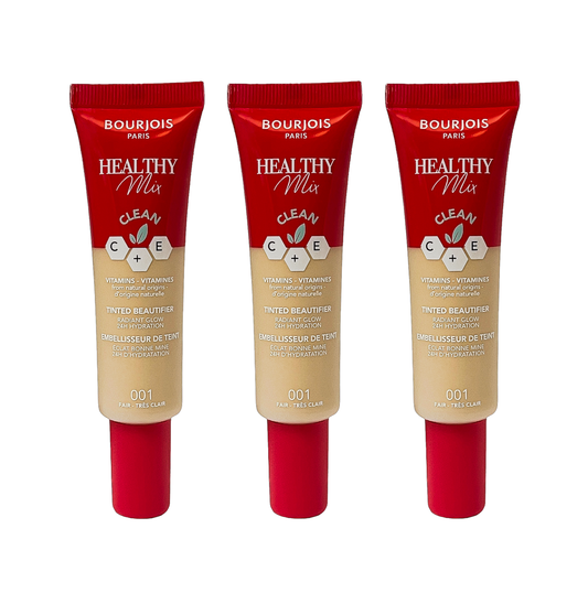 Bourjois Foundation Healthy Mix Tinted Beautyfier Tube - 30ml - 001 Fair - Sold In 3 Pack